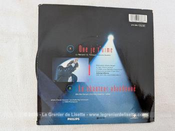 Voici un disque 45T de Johnny Halliday  des années 60 avec 2 titres, dont le plus célèbre est 