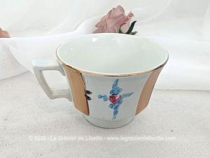 Duo vintage de tasses « Tete à tête » style Art Déco