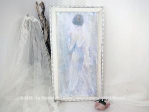 Tableau sur bois shabby « Silhouette Féminine » – Édition Clayre & Eef