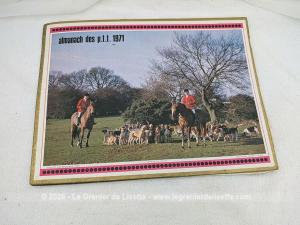 Almanach cartonné des PTT de 1971 avec 10 feuillets