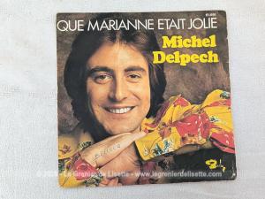Disque 45T Michel Delpech « Que Marianne était jolie » années 70