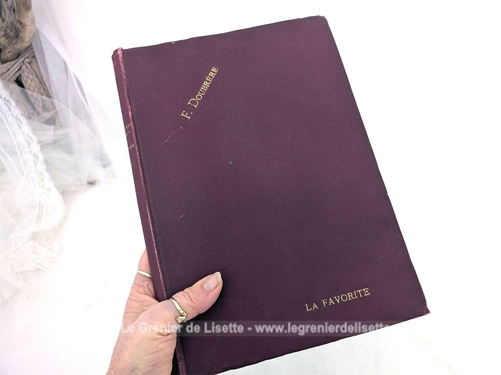 Voici une partition ancienne de l'opéra