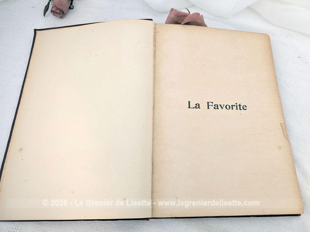 Voici une partition ancienne de l'opéra