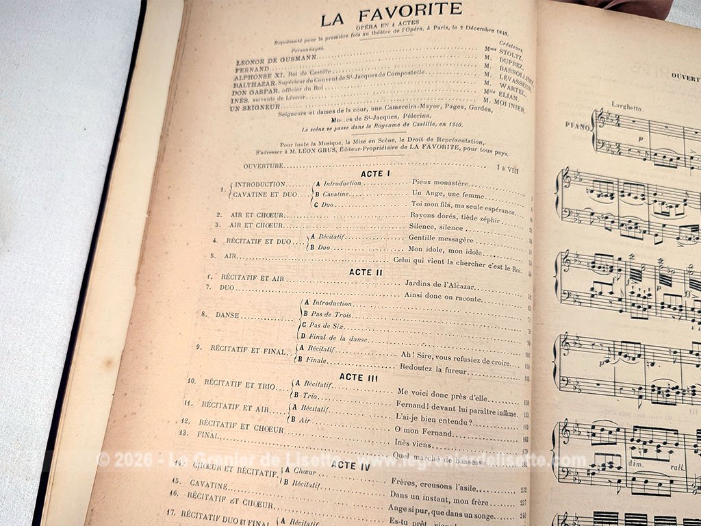 Livre partition complète