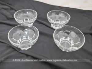 Lot vintage 4 coupelles publicitaires HUILOR années 60/70