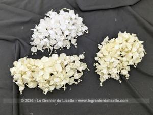 Lot 3 belles barrettes mariée vintages guirlandes fleurs et perles