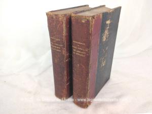 Paire de livres anciens Manuel-Formulaire des Aspirants au Notariat 1911
