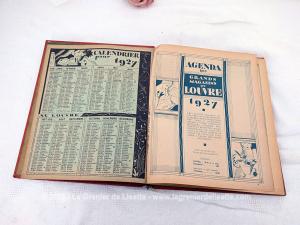 Ancien agenda 1927 Grands Magasins du Louvre illustré par Louis Caillaud