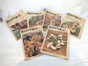 Lot 6 anciennes revue « Rustica » de 1950