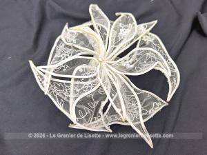 RESERVE – Superbe peigne chignon mariée ou danseuse étoile tulles, dentelle et strass