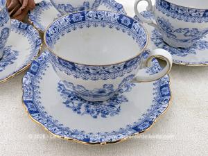 Superbes 4 tasses et soucoupes porcelaine « Seltmann Weiden » Bavaria W-Germany