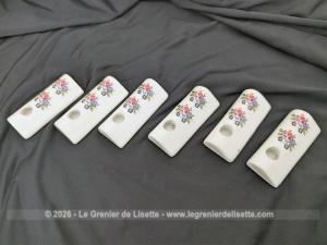 Six petits bougeoirs table vintage « Funny Design » West Germany