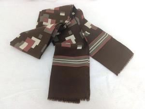 Foulard vintage homme tons chocolat tendance seventies
