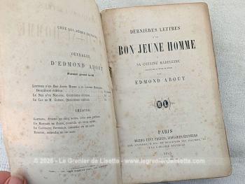 Voici une édition de 1863 d'un grand classique d'Edmond About au titre de