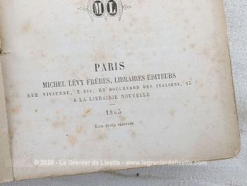Voici une édition de 1863 d'un grand classique d'Edmond About au titre de