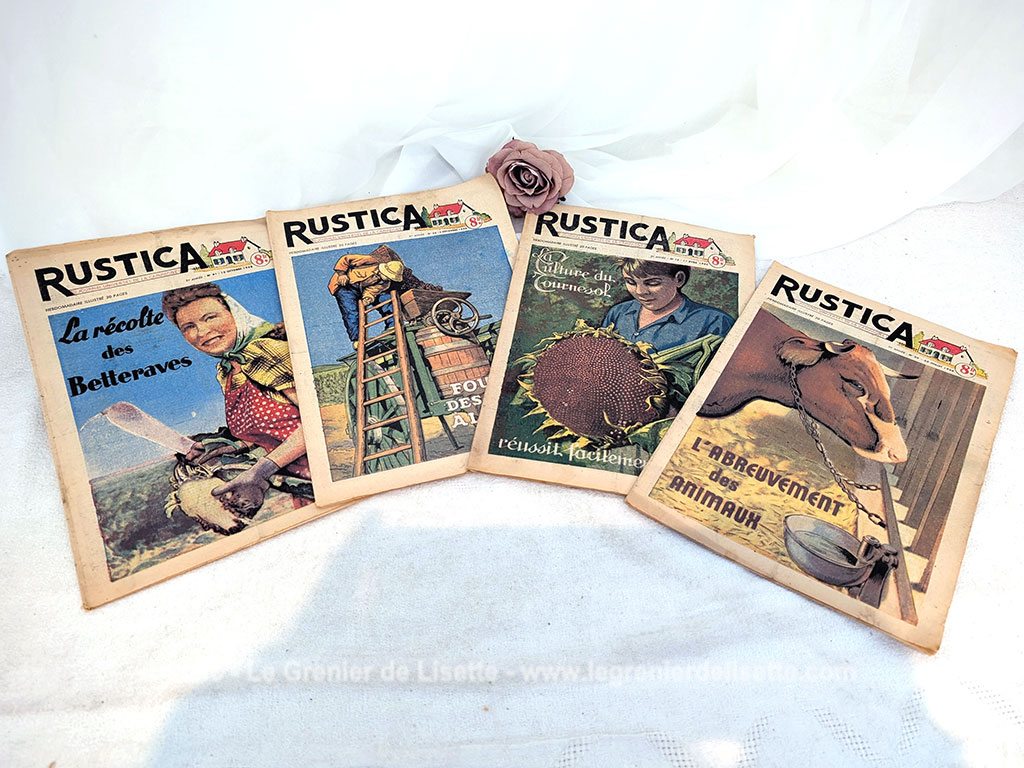 Voici un lot de 4 anciennes revues