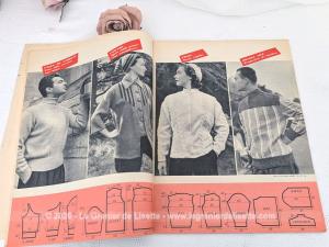 Ancienne revue Marie France Octobre 1952 spécial tricot 34 modèles hiver